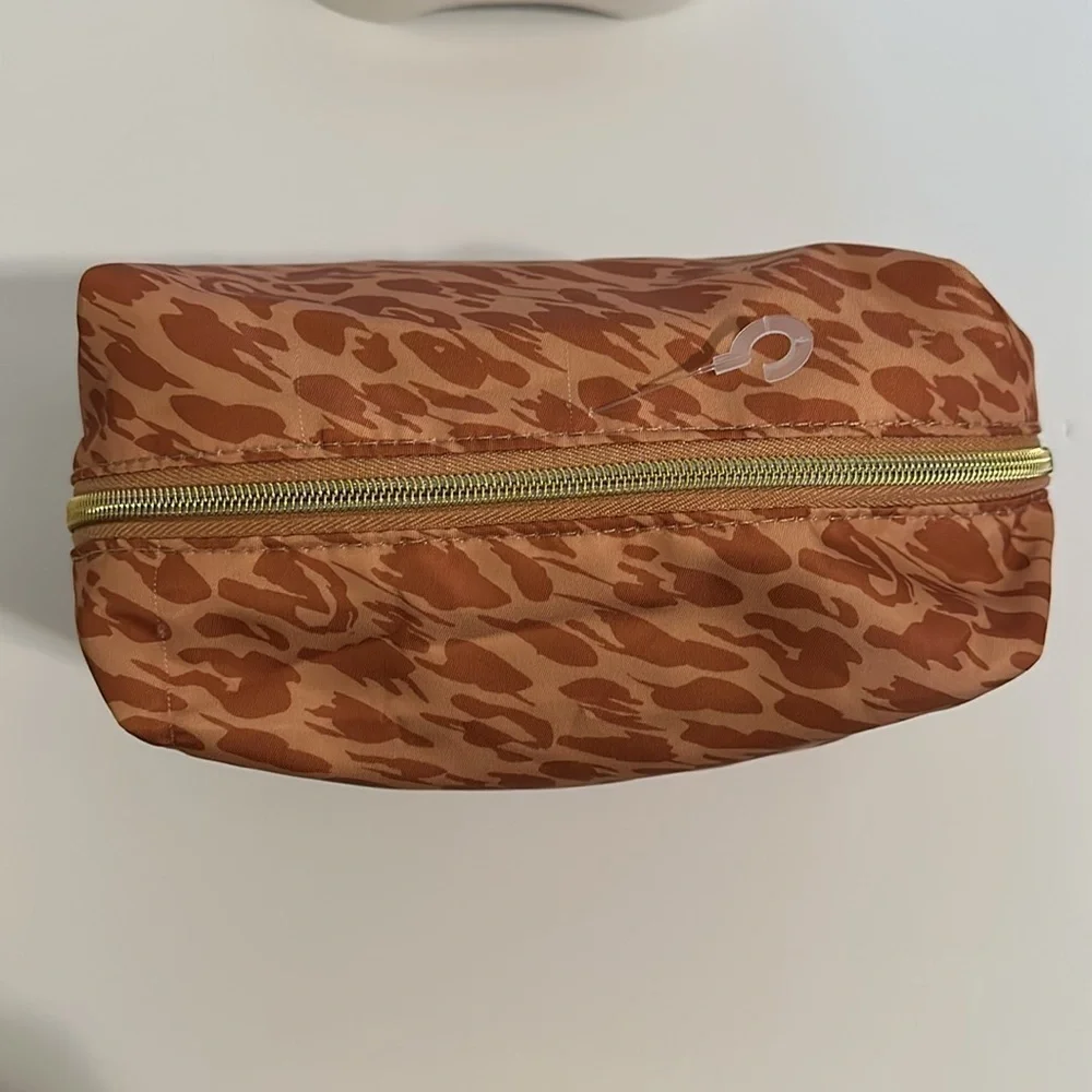 Sonia Kashuk 2 Brown Tone Color Makeup Storage Travel Zippered Bag